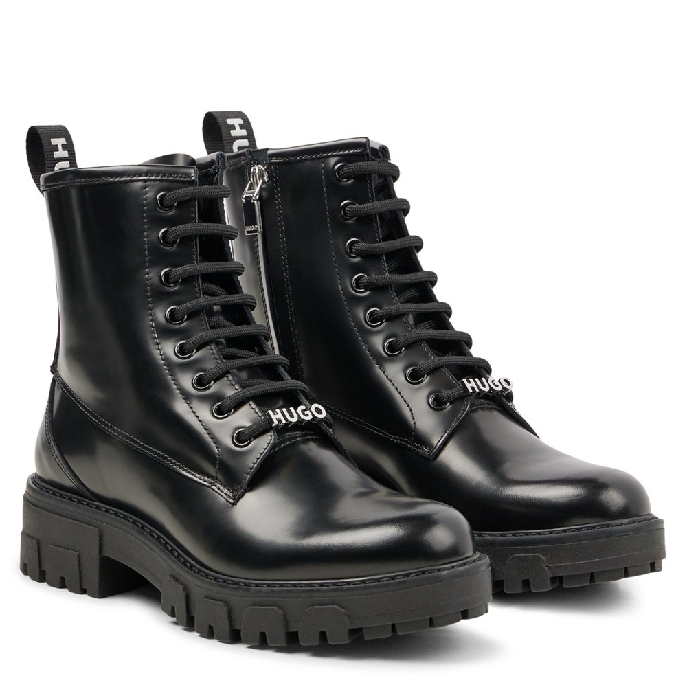 🖤HUGO AXEL Lace-up ankle boots - Picture 4 of 16